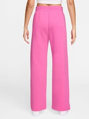 Nike Pink Sportswear Phoenix Fleece Womens High Waisted Joggers - Image 2 of 5