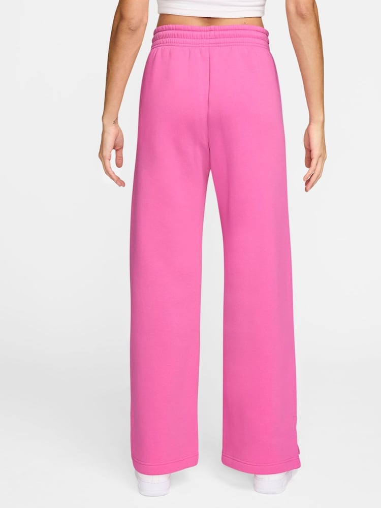 Nike Pink Sportswear Phoenix Fleece Womens High Waisted Joggers - Image 2 of 5