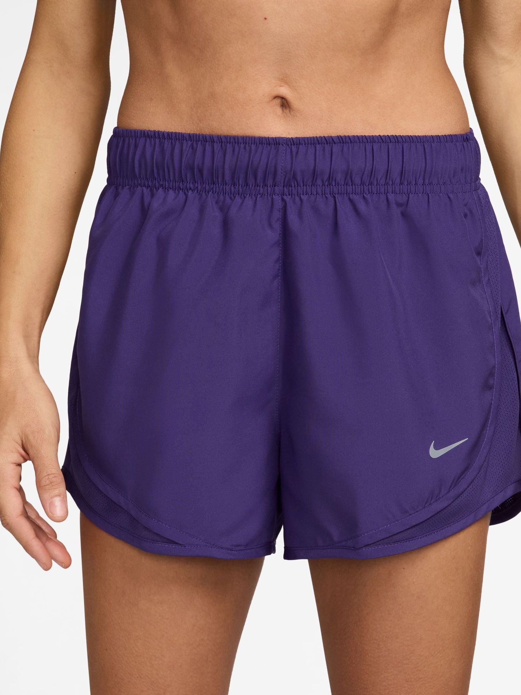 purple dri fit shorts