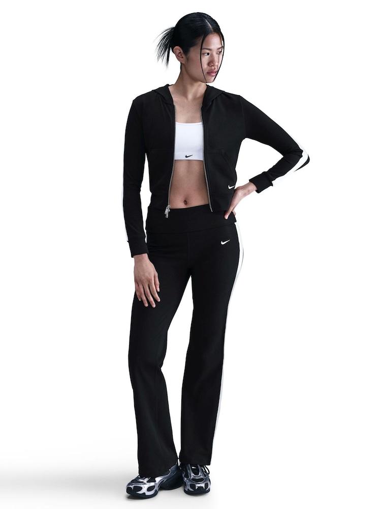 Nike Black White Full Zip Colour Block Hoodie - Image 1 of 5 Nike Black White Full Zip Colour Block Hoodie - Image 1 of 5