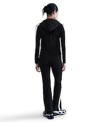Nike Black White Full Zip Colour Block Hoodie - Image 2 of 5