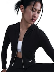 Nike Black White Full Zip Colour Block Hoodie - Image 4 of 5