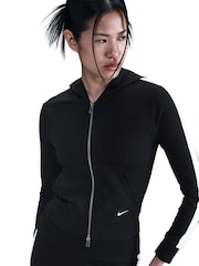 Nike Black White Full Zip Colour Block Hoodie - Image 5 of 5