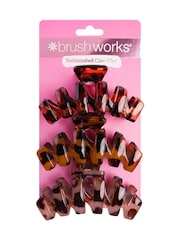 Brush Works Tortoiseshell Claw Clips 3 Pack - Image 1 of 4