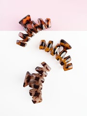 Brush Works Tortoiseshell Claw Clips 3 Pack - Image 3 of 4