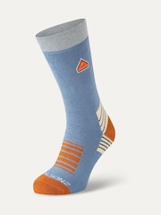 Sealskinz Blue Attlebridge Single Layer Bamboo Mid Length Plain Hiking Socks - Image 1 of 2