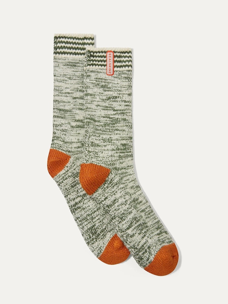 Sealskinz Natural Cordwell Bamboo Mid Length Twisted Socks - Image 1 of 1