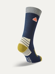 Sealskinz Blue Attlebridge Single Layer Bamboo Mid Length Plain Hiking Socks - Image 2 of 2