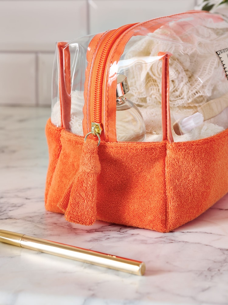 Slogan Towelling Make-Up Bag - Image 2 of 4 Slogan Towelling Make-Up Bag - Image 2 of 4