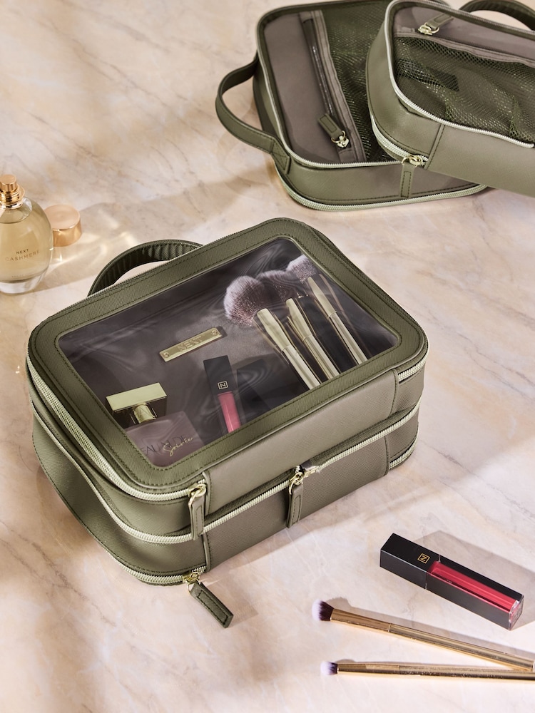 Zip Apart Make-Up Bag - Image 1 of 4 Zip Apart Make-Up Bag - Image 1 of 4