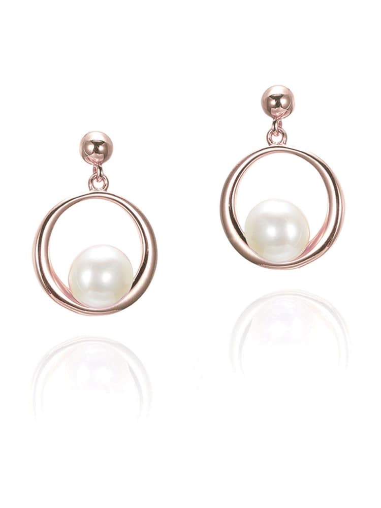 Ivory & Co Pink Tone Memphis Earrings - Image 1 of 3