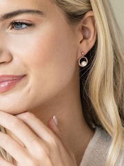 Ivory & Co Pink Tone Memphis Earrings - Image 2 of 3