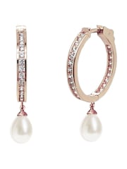 Ivory & Co Pink Tone Helsinki Earrings - Image 1 of 3