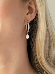 Ivory & Co Pink Tone Helsinki Earrings - Image 2 of 3