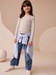 Grey Long Sleeve Ribbed Top (3-16yrs) - Image 2 of 7
