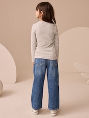Grey Long Sleeve Ribbed Top (3-16yrs) - Image 3 of 7