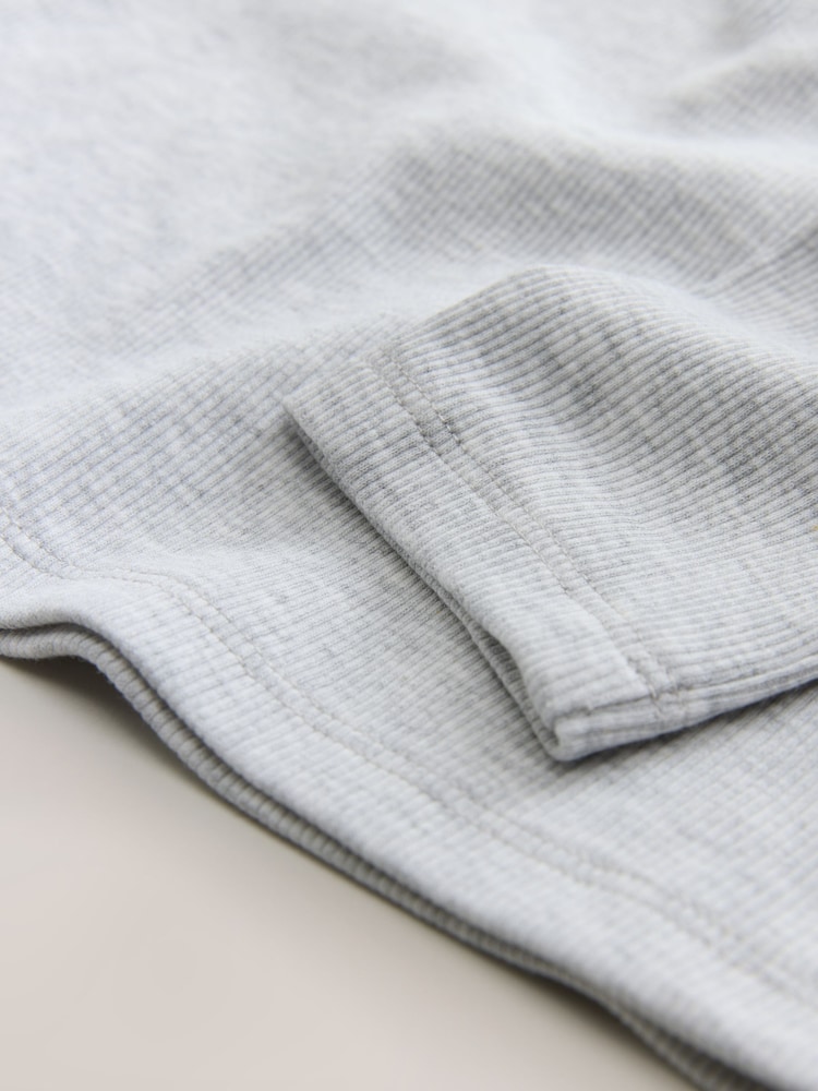 Grey Long Sleeve Ribbed Top (3-16yrs) - Image 7 of 7