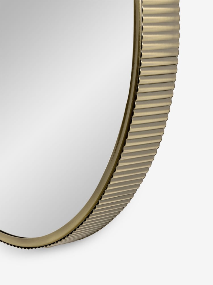Gold Rib Bathroom Wall Mirror - Image 2 of 3