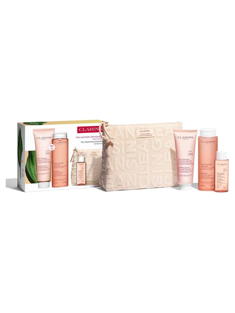 Clarins Cleansing Trousse Sensitive Skin Gift Set (Worth £58) - Image 1 of 4