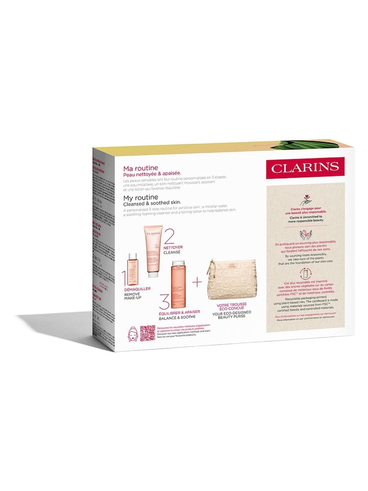 Clarins Cleansing Trousse Sensitive Skin Gift Set (Worth £58) - Image 4 of 4