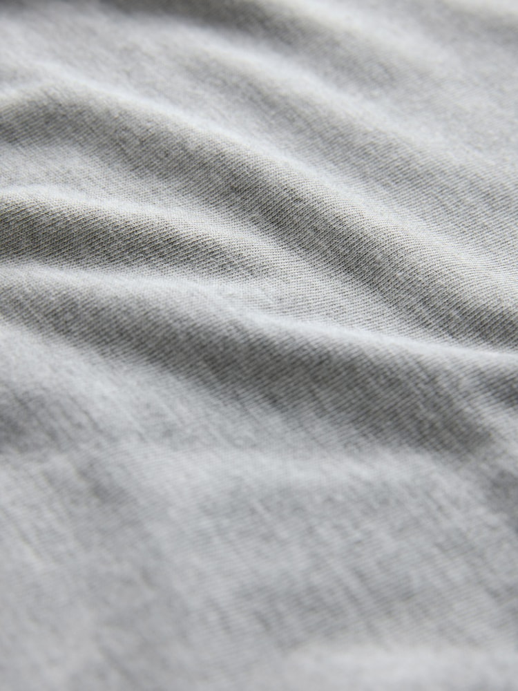 The Set Navy/Grey Marl 2 Pack Viscose Blend Button Through Long Pyjamas with Piping - Image 7 of 7 The Set Navy/Grey Marl 2 Pack Viscose Blend Button Through Long Pyjamas with Piping - Image 7 of 7