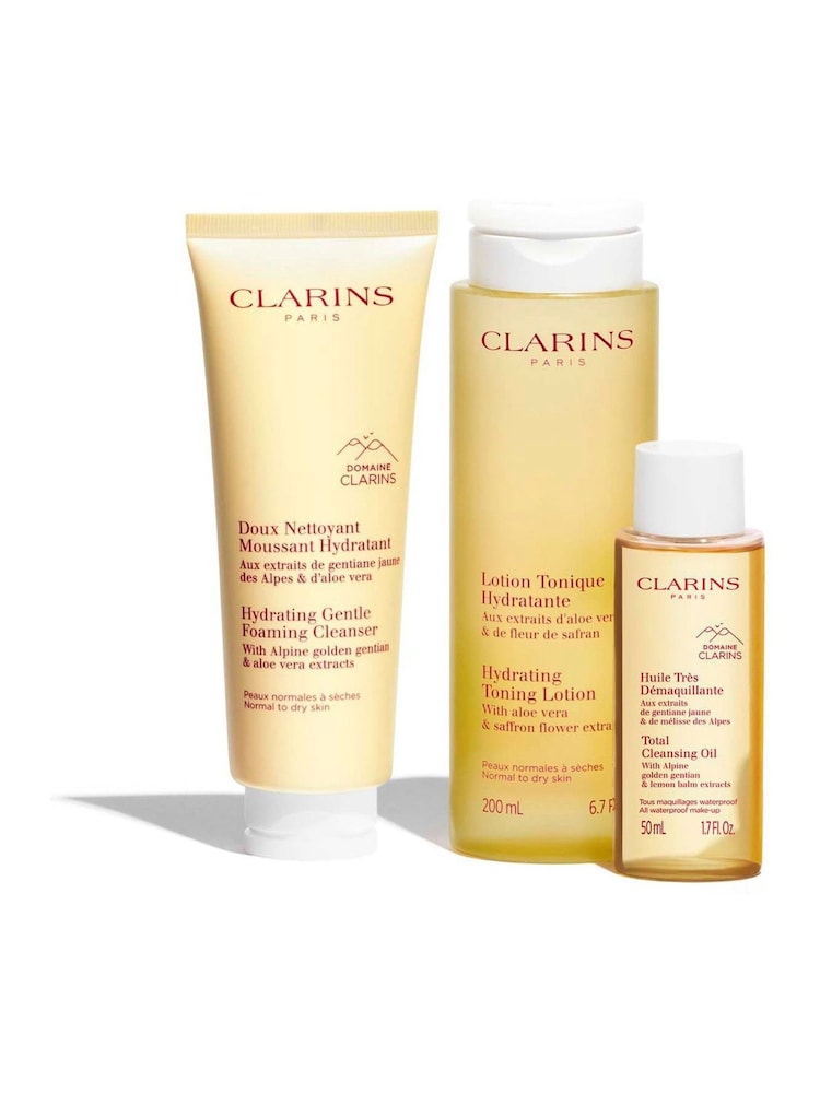 Clarins Cleansing Trousse Normal to Dry Skin Gift Set (Worth £61) - Image 1 of 4