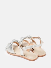 Angel & Rocket Silver Kiki Bow Sandals - Image 2 of 4