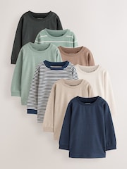 Multi Minerals Long Sleeve T-Shirts 8 Pack (3mths-7yrs) - Image 1 of 9
