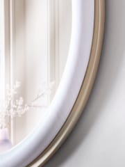 Grey Mia Pebble Round Bathroom Wall Mirror - Image 6 of 6