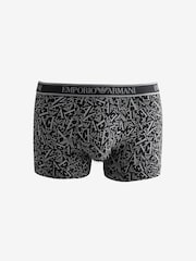 Emporio Armani Grey/Black Boxers 3 Pack - Image 3 of 4
