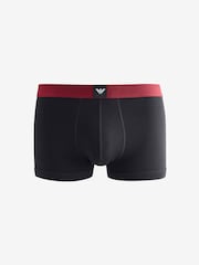 Emporio Armani Red/Black Boxers 3 Pack - Image 3 of 5