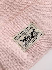 Levi's® Light Pink Backpatch Knitted Beanie - Image 3 of 4
