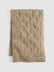 Levi's® Oatmeal Heather Backpatch Knitted Scarf - Image 1 of 4