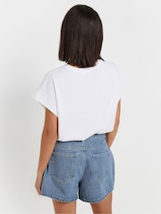 PixieGirl Petite Blue Daisy Shorts - Image 4 of 5