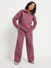 PixieGirl Petite Pink Quarter Zip Sweatshirt - Image 3 of 6
