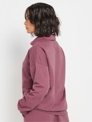 PixieGirl Petite Pink Quarter Zip Sweatshirt - Image 5 of 6