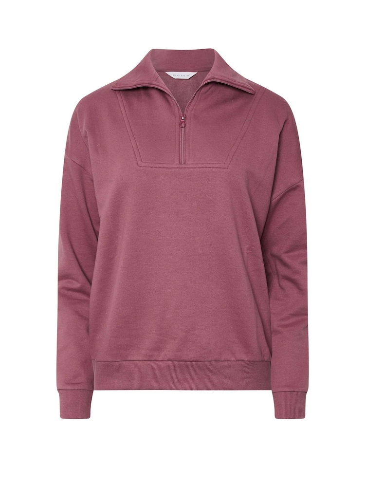 PixieGirl Petite Pink Quarter Zip Sweatshirt - Image 6 of 6