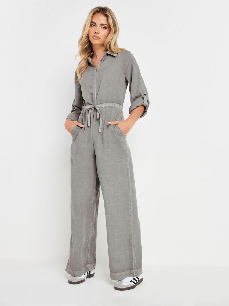 PixieGirl Petite Acid Wash Jumpsuit - Image 1 of 6
