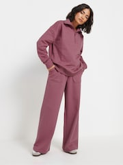 PixieGirl Petite Pink Patch Pocket Wide Leg Joggers - Image 1 of 5
