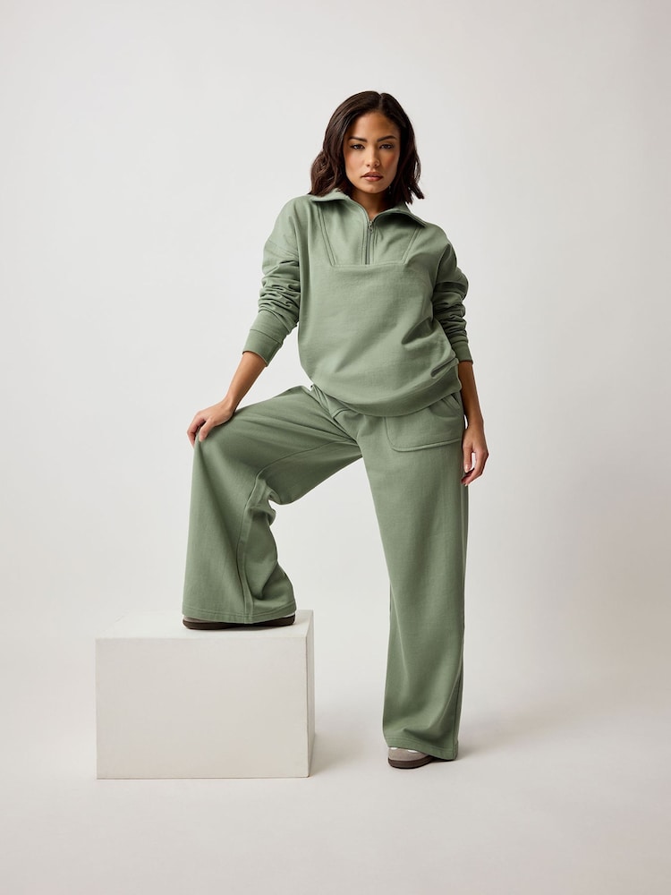 PixieGirl Petite Patch Pocket Wide Leg Joggers - Изображение 1 из 4
