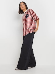 PixieGirl Petite Red Stipe Appliqué T-Shirt - Image 2 of 5