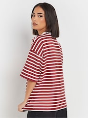 PixieGirl Petite Red Stipe Appliqué T-Shirt - Image 3 of 5
