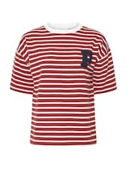 PixieGirl Petite Red Stipe Appliqué T-Shirt - Image 5 of 5