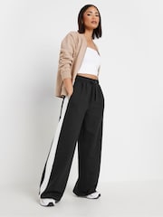 PixieGirl Petite Black Side Stripe Joggers - Image 1 of 4