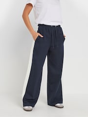 PixieGirl Petite Blue Side Stripe Joggers - Image 2 of 5