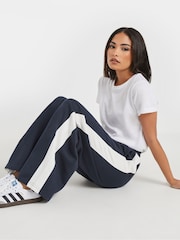 PixieGirl Petite Blue Side Stripe Joggers - Image 4 of 5