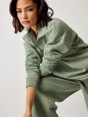 PixieGirl Petite Green Quarter Zip Sweatshirt - Image 3 of 4