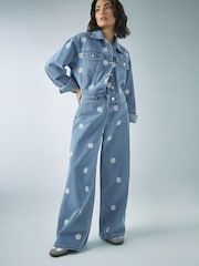 PixieGirl Petite Blue Daisy Jacket - Image 4 of 5