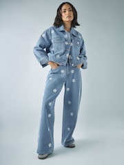 PixieGirl Petite Blue Daisy Jacket - Image 5 of 5