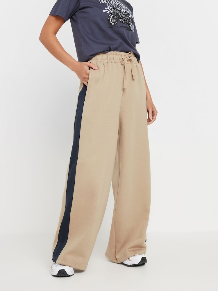 PixieGirl Petite Natural Side Stripe Joggers - Image 2 of 5